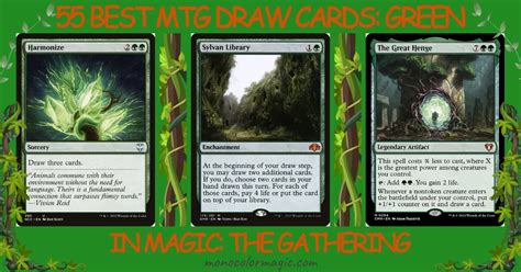 green card draw mtg|55 Best MTG Draw Cards Green in Magic: the Gathering.